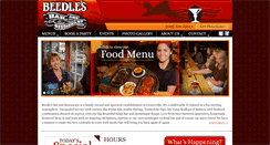 Desktop Screenshot of beedlesbar.com